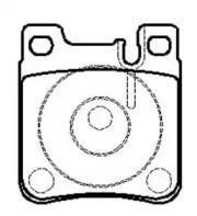 HSB GOLD hp5030 -  Комплект тормозных колодок, дисковый тормоз